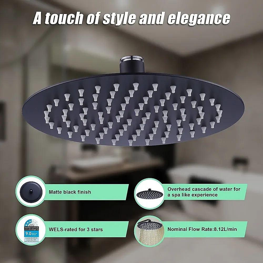 200mm Shower Head Round 304SS Electroplated Price