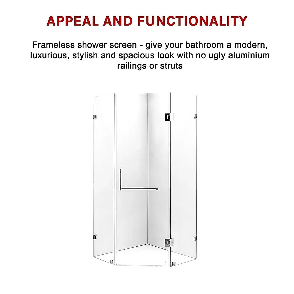 Frameless 10mm Glass Shower Screen By Della Francesca Price