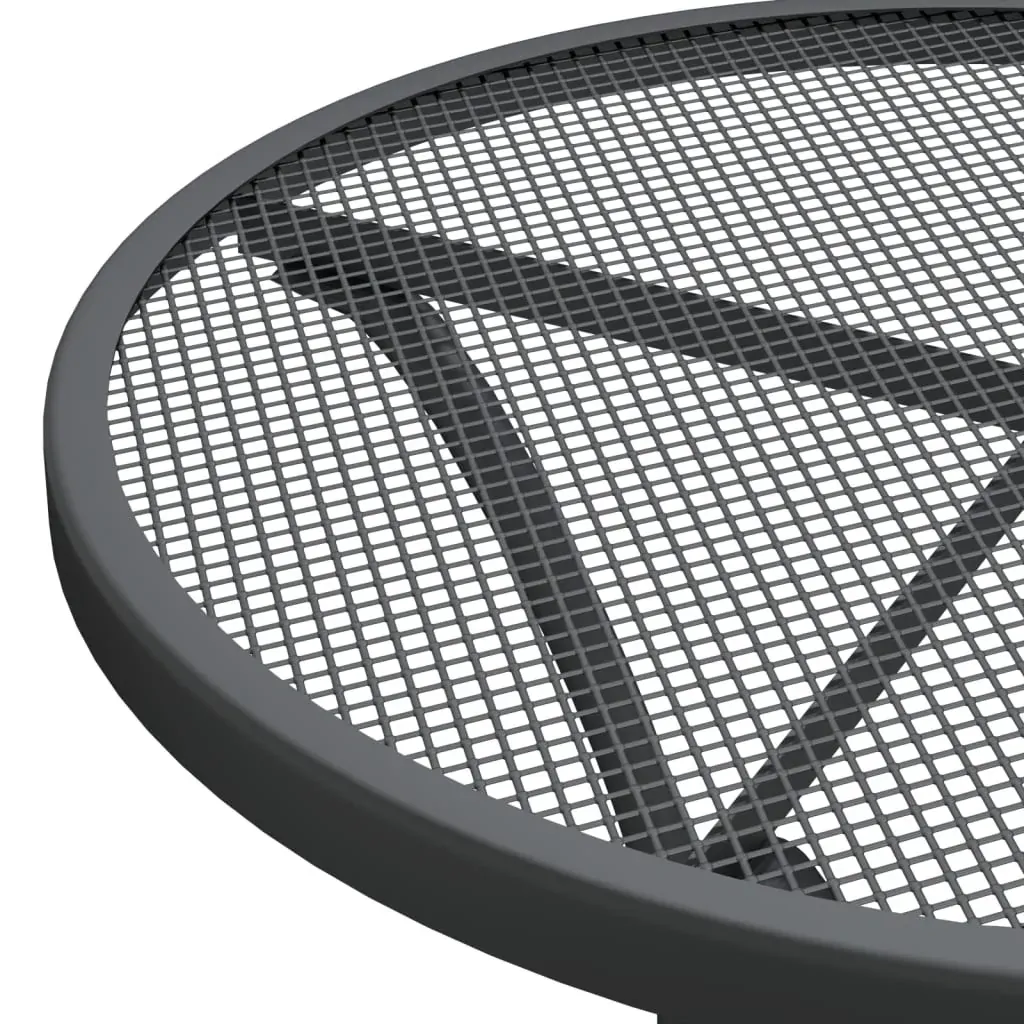 Garden Dining Set Expanded Metal Mesh Anthracite Price