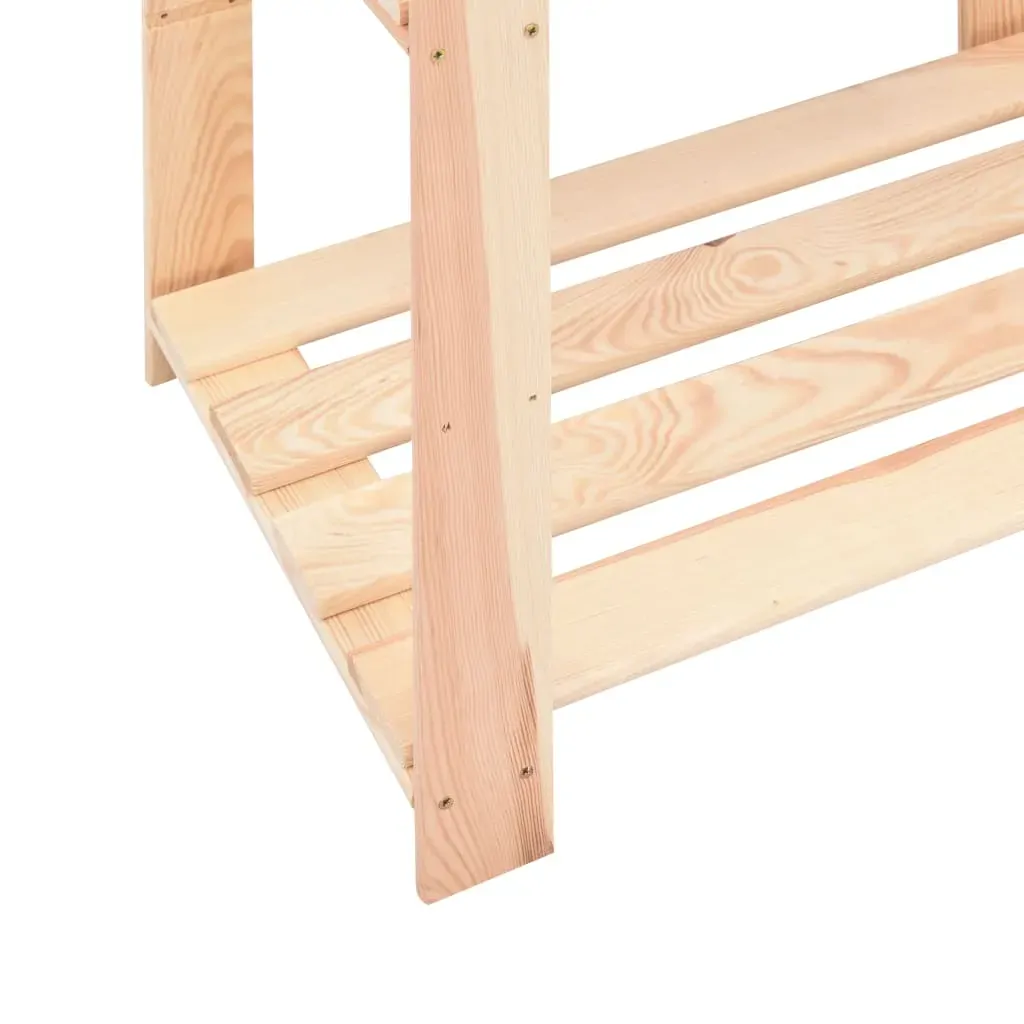 3-Tier Storage Rack 60x38x90 cm Solid Wood Pine 150 kg Price