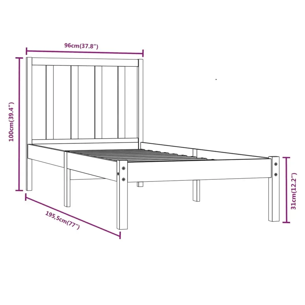 Aberdeen Bed Frame Solid Wood Pine Price