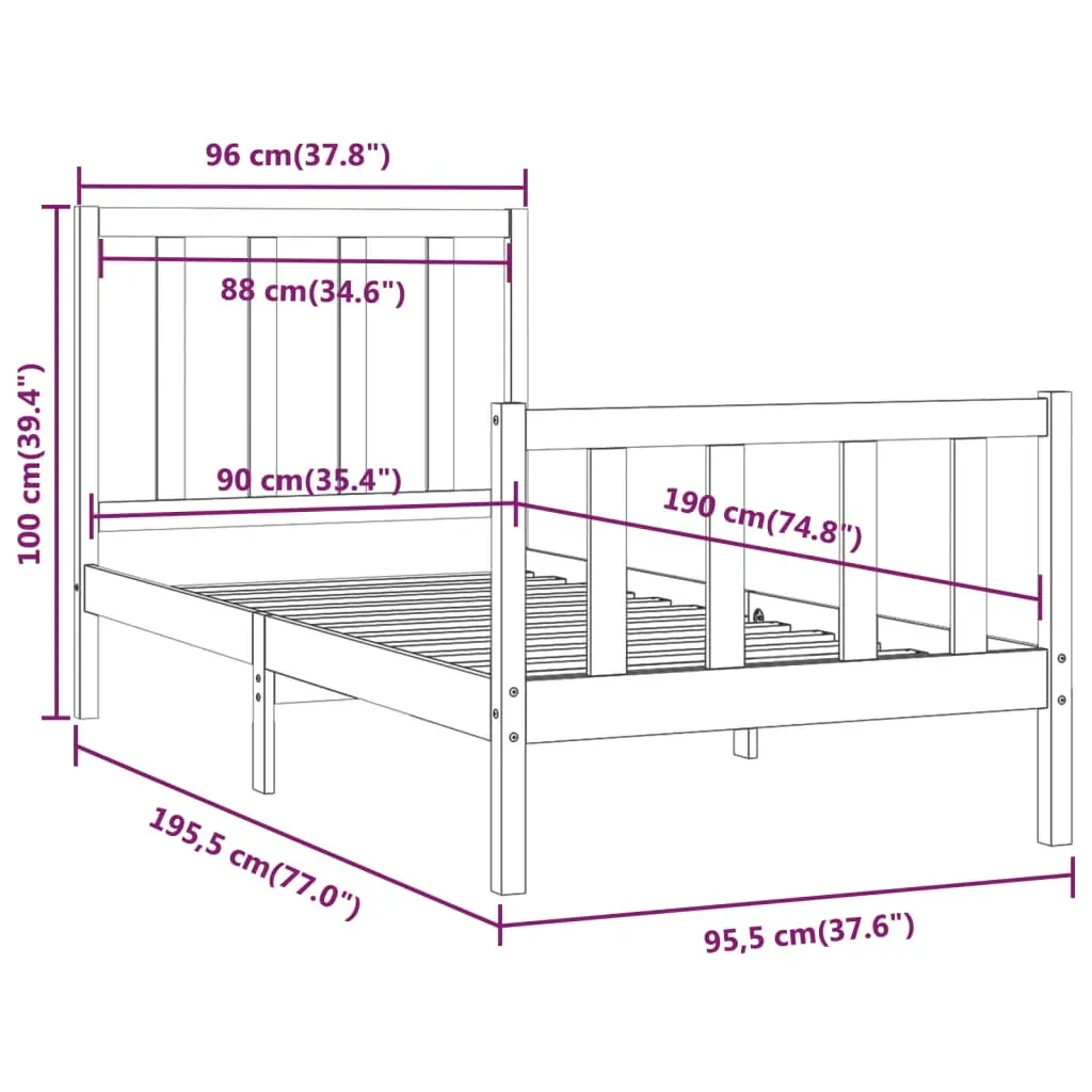 Arno Bed Frame Solid Wood Price