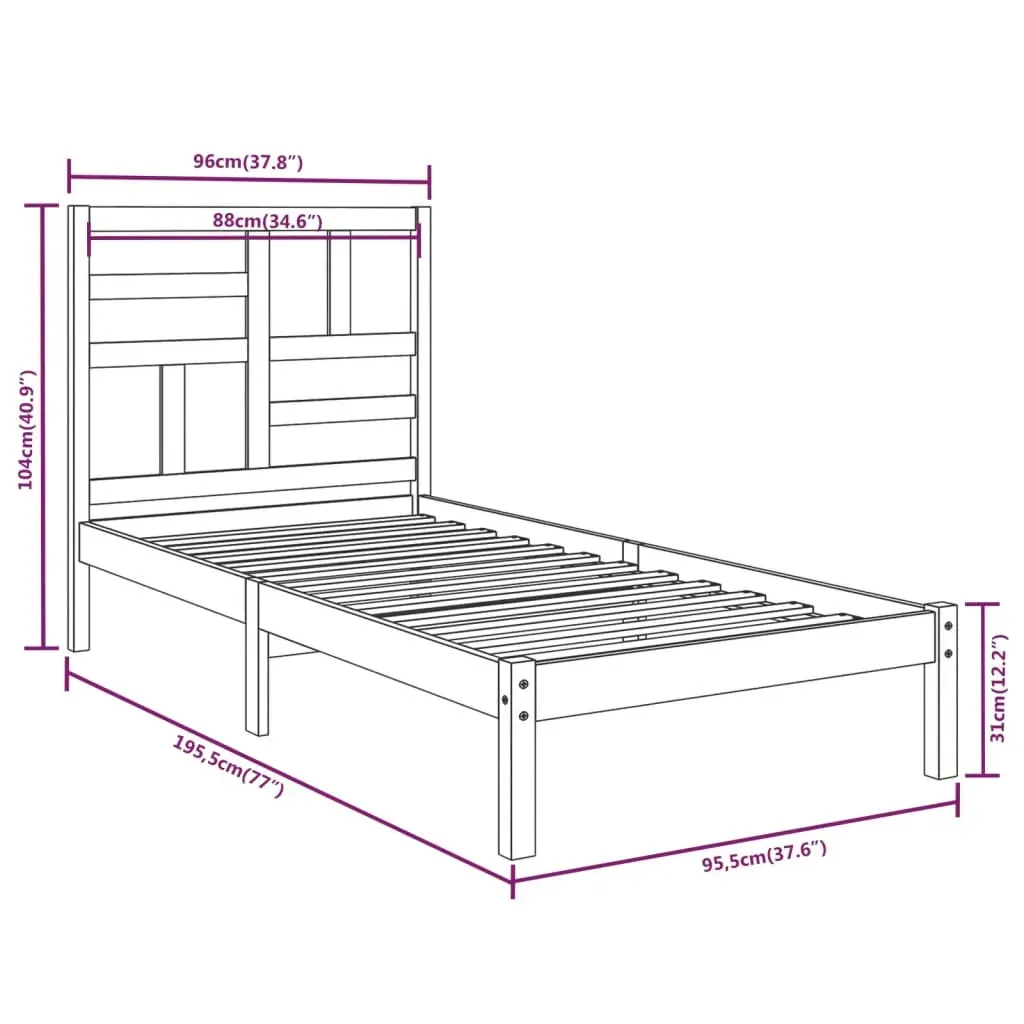 Acton Bed Frame Solid Wood Price