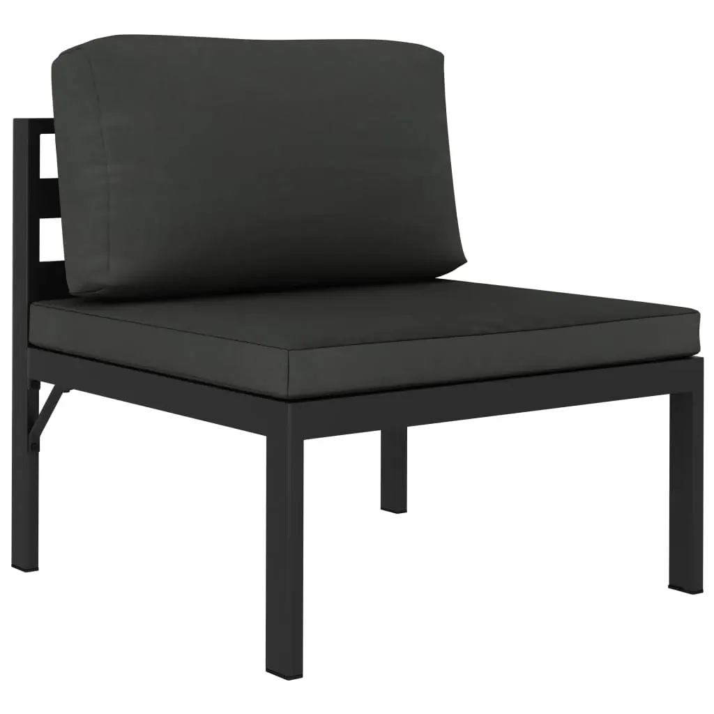 Garden Lounge Set with Cushions Aluminium Anthracite Price