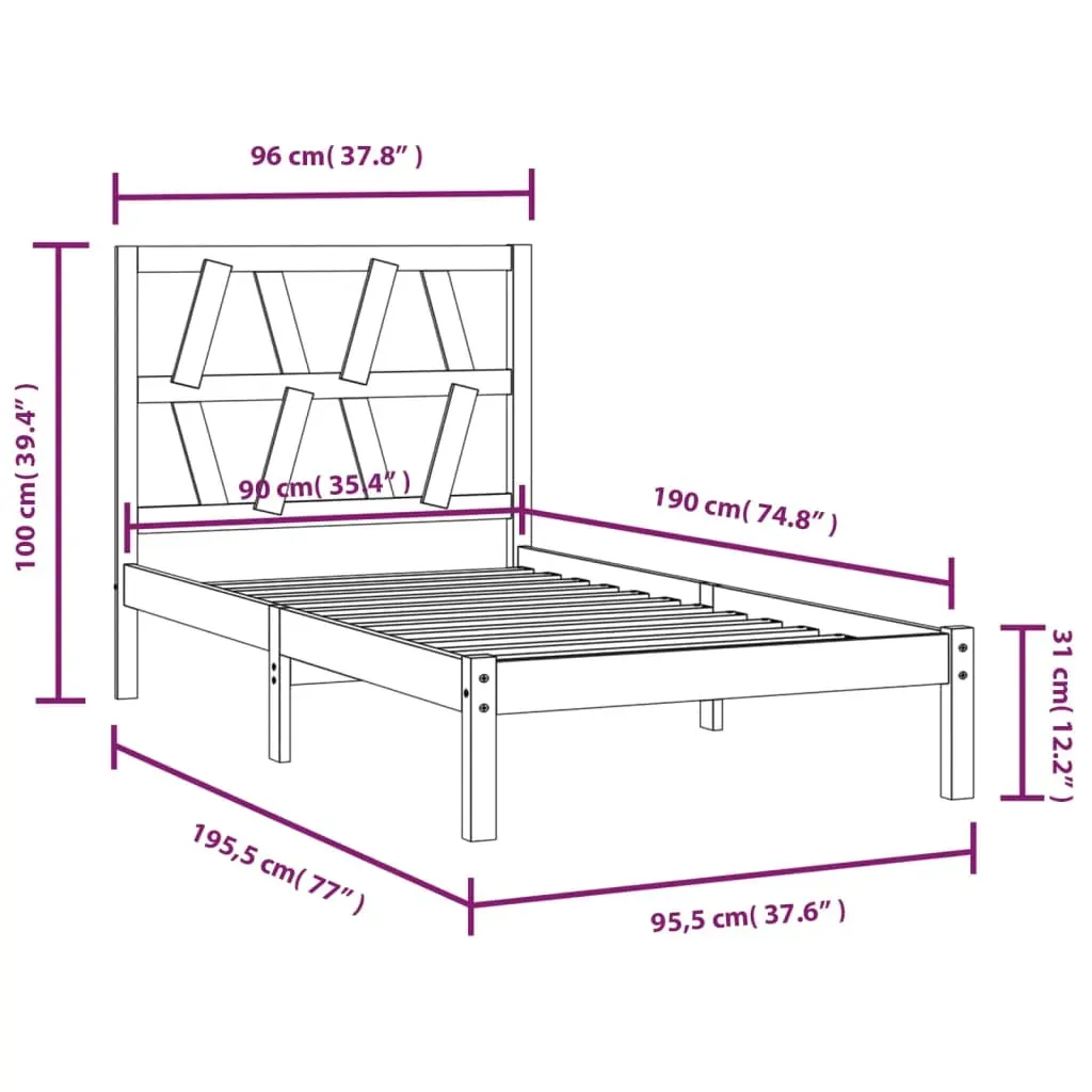 Albert Bed Frame Solid Wood Pine Price