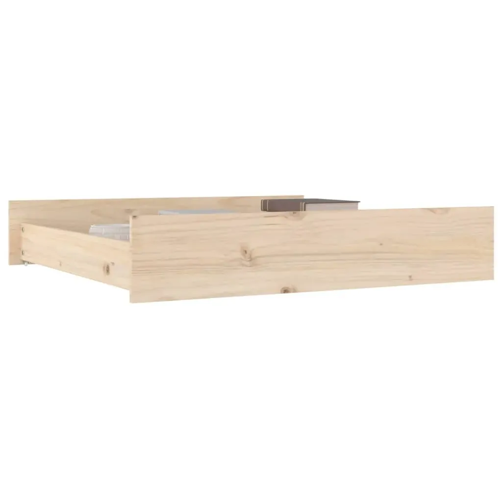 Bed Drawers 2 pcs Solid Wood Pine Price