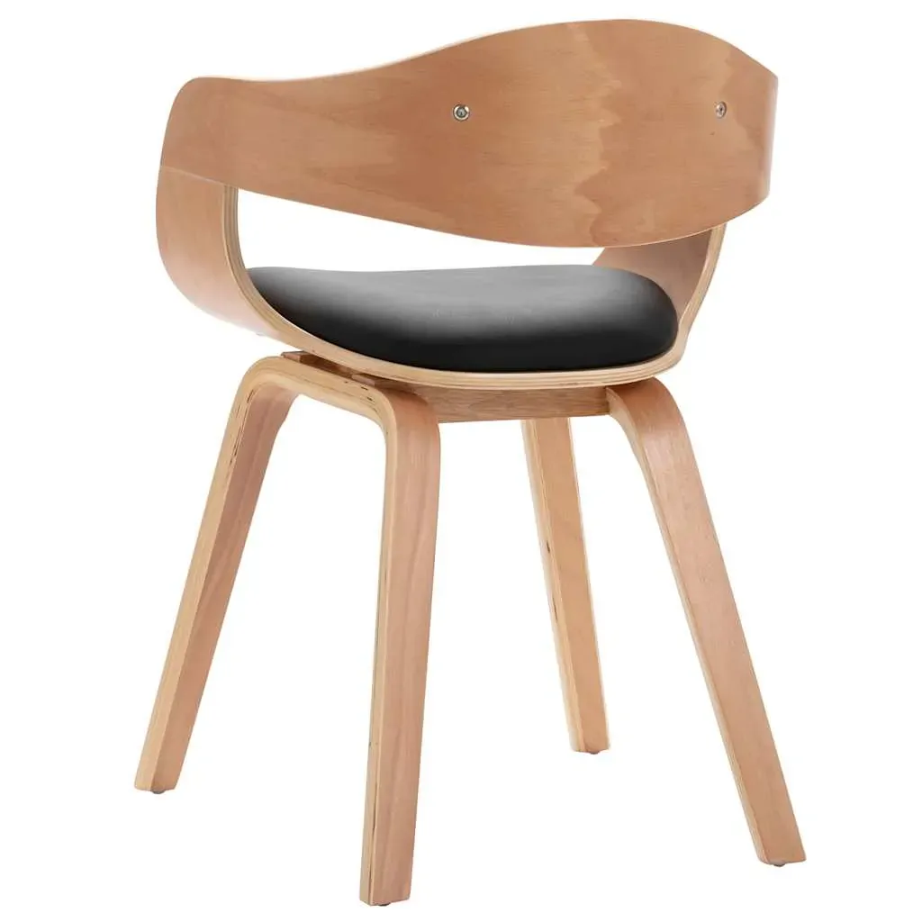 Dining Chairs Bent Wood and Faux Leather Price