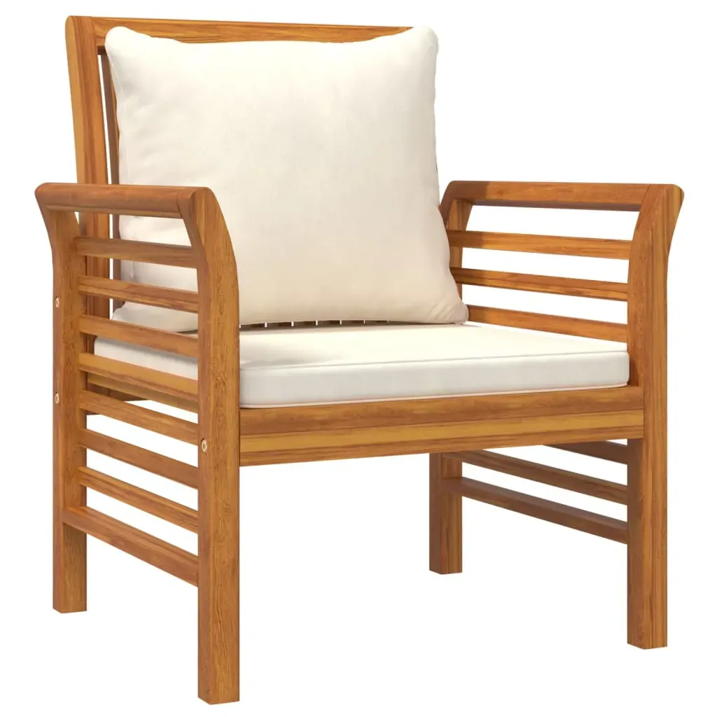 Garden Lounge Set with Cushions Solid Wood Acacia Price