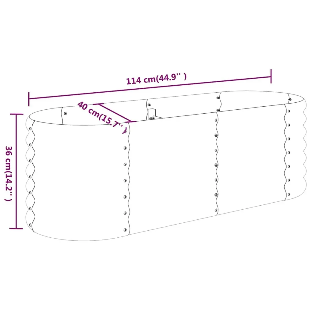 Garden Planter Powder-coated Steel Price