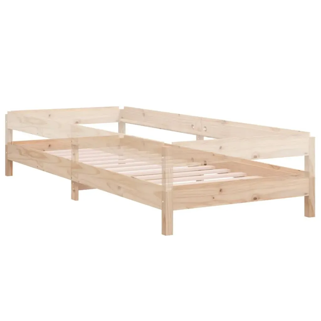 Stack Bed 92x187 cm Single Bed Size Solid Wood Pine Price