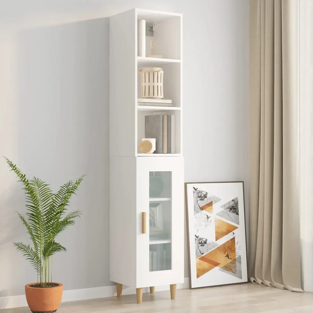 Wall Cabinet 34.5x32.5x90 cm Engineered Wood Price