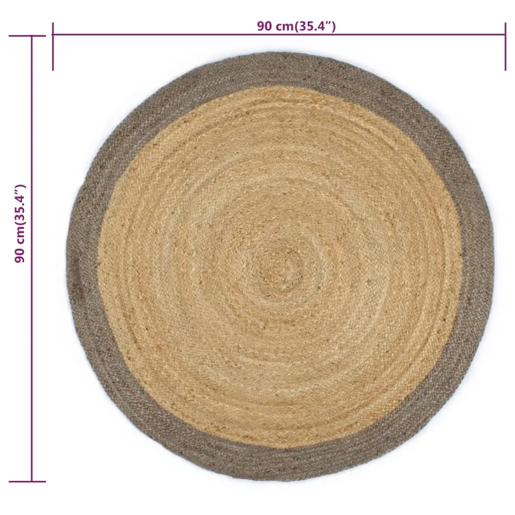 Handmade Rug Jute with Border Price