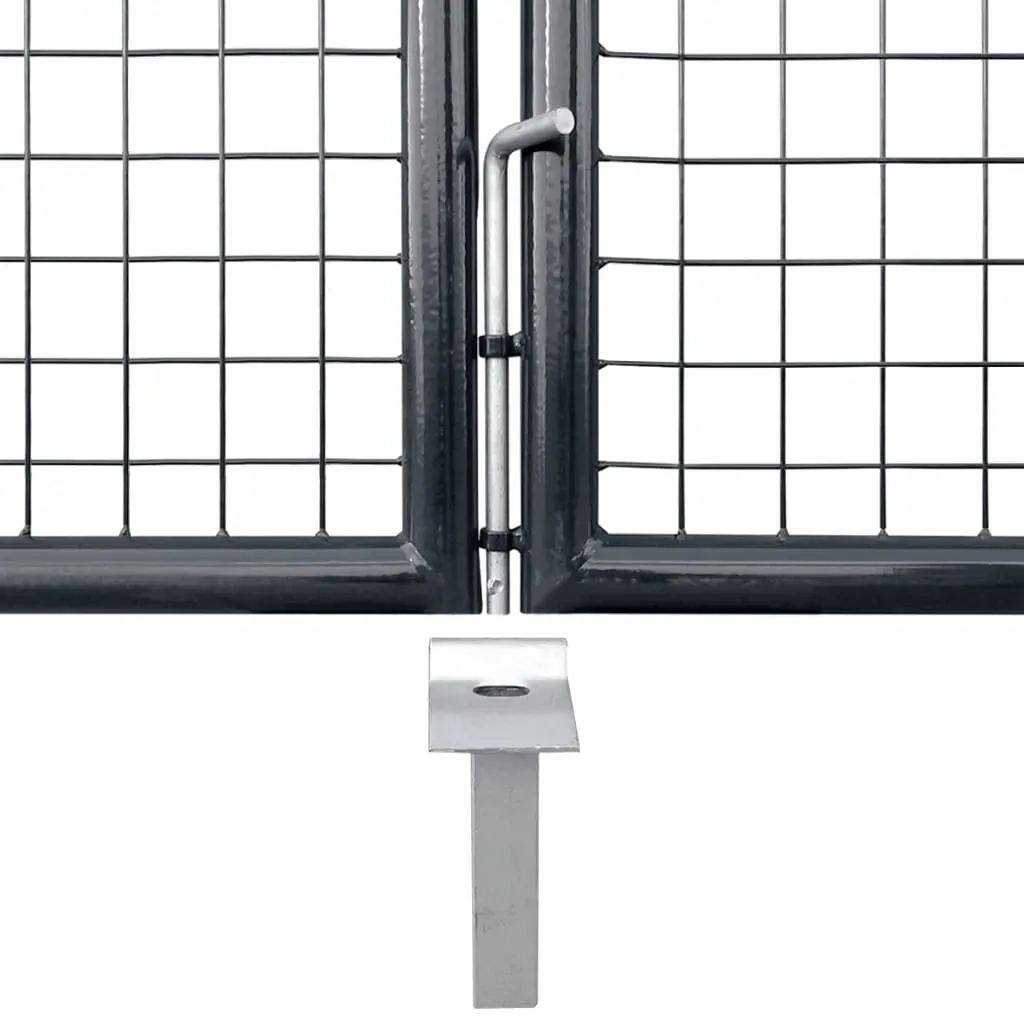 Mesh Garden Gate Galvanised Steel Grey Price