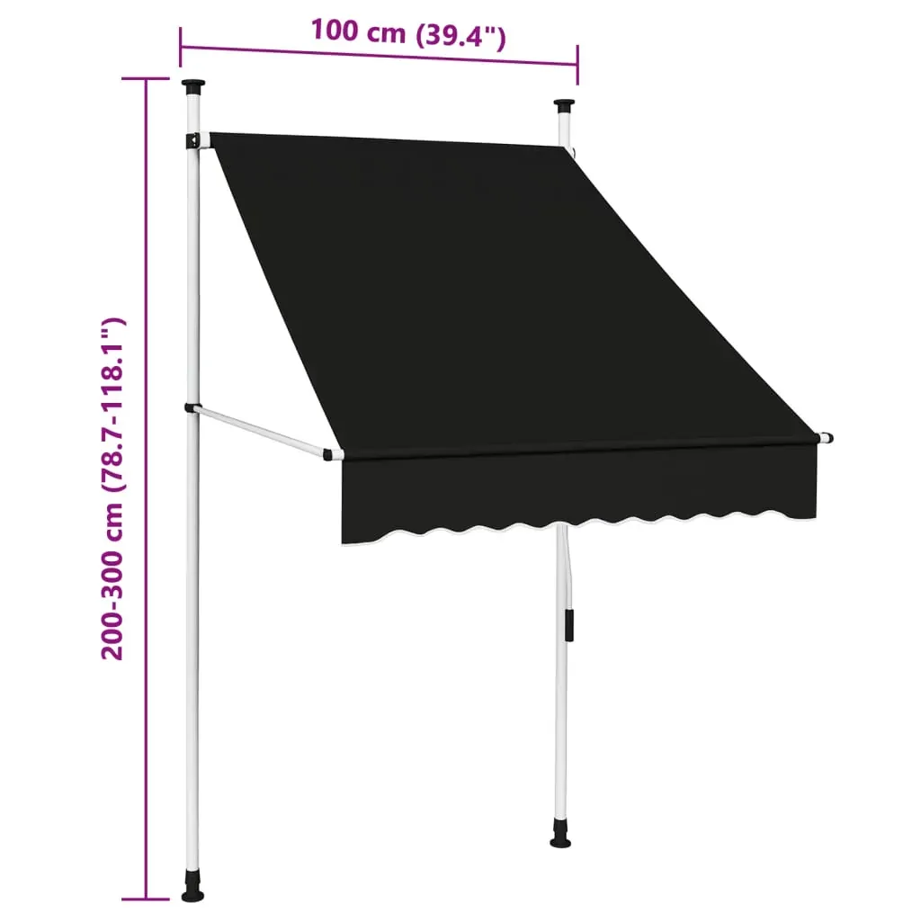 Manual Retractable Awning 100 cm Price