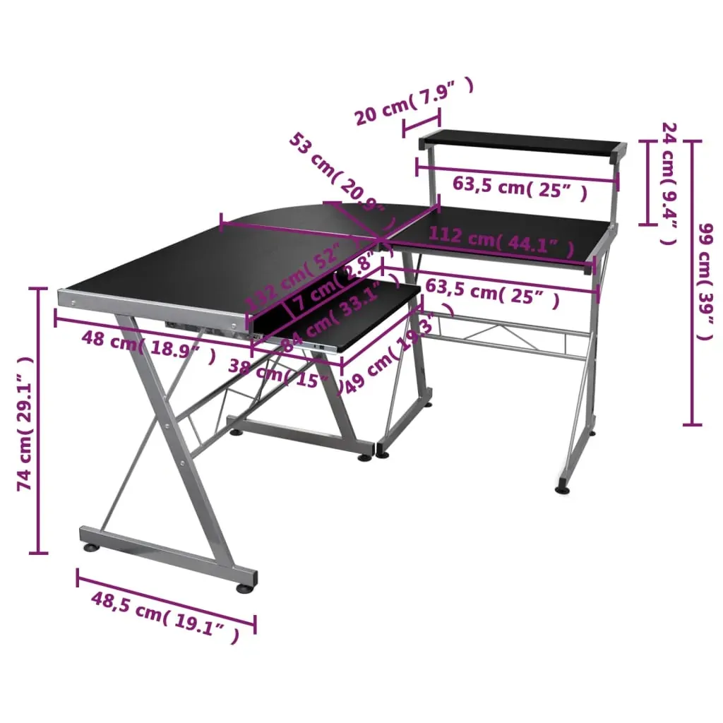 Computer Desk Workstation With Pull Out Keyboard Tray Price