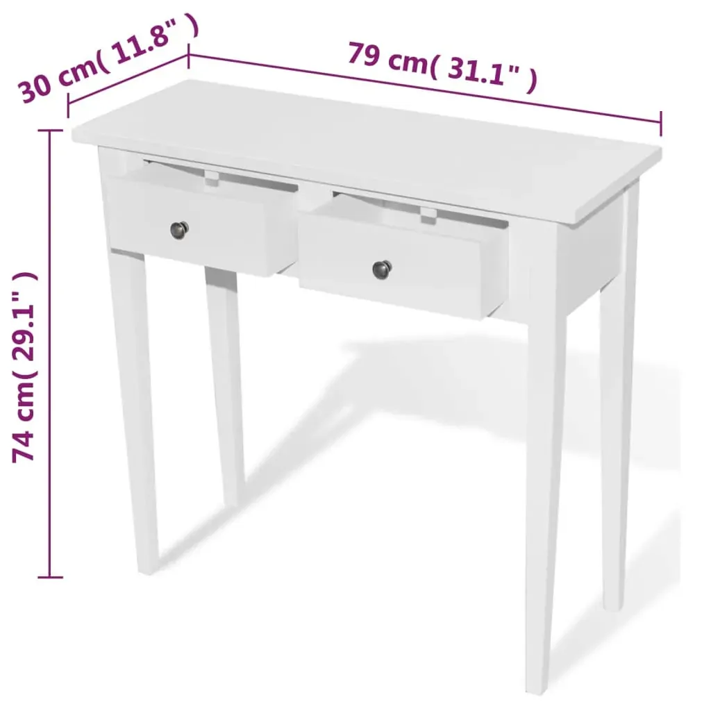 Dressing Console Table with Two Drawers Price