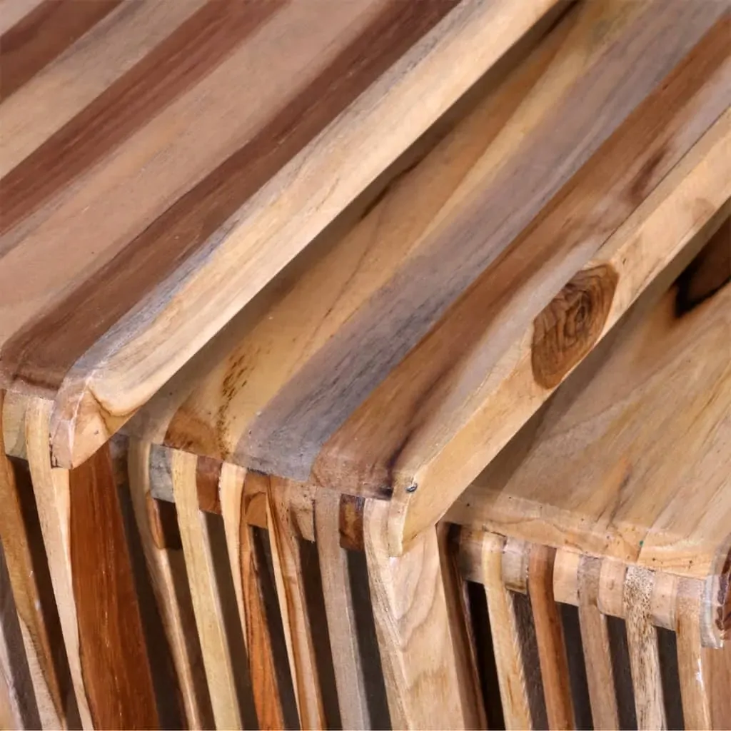 Nesting Table Set 3 Pieces Reclaimed Teak Price