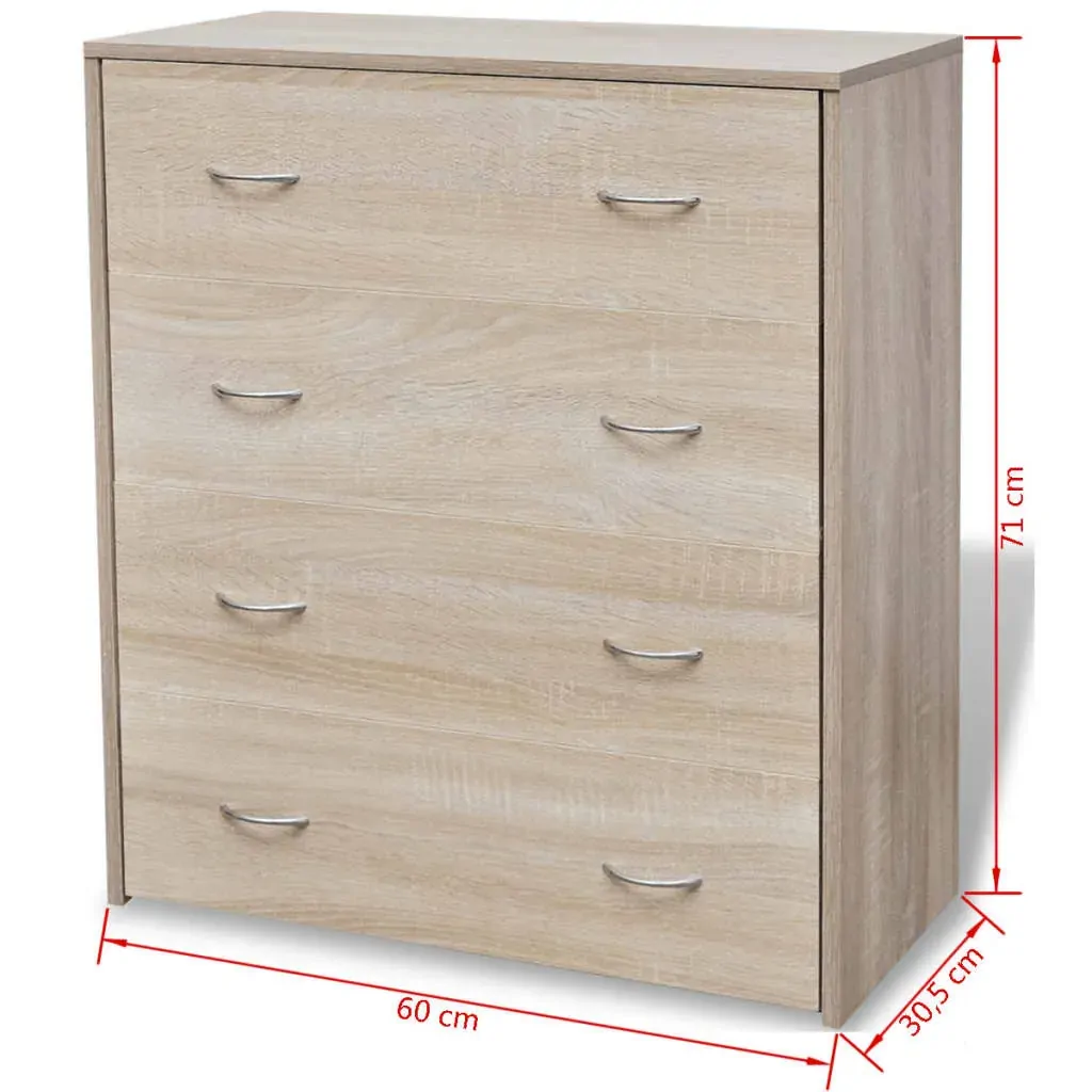 Sideboard with 4 Drawers 60x30.5x71 cm Price