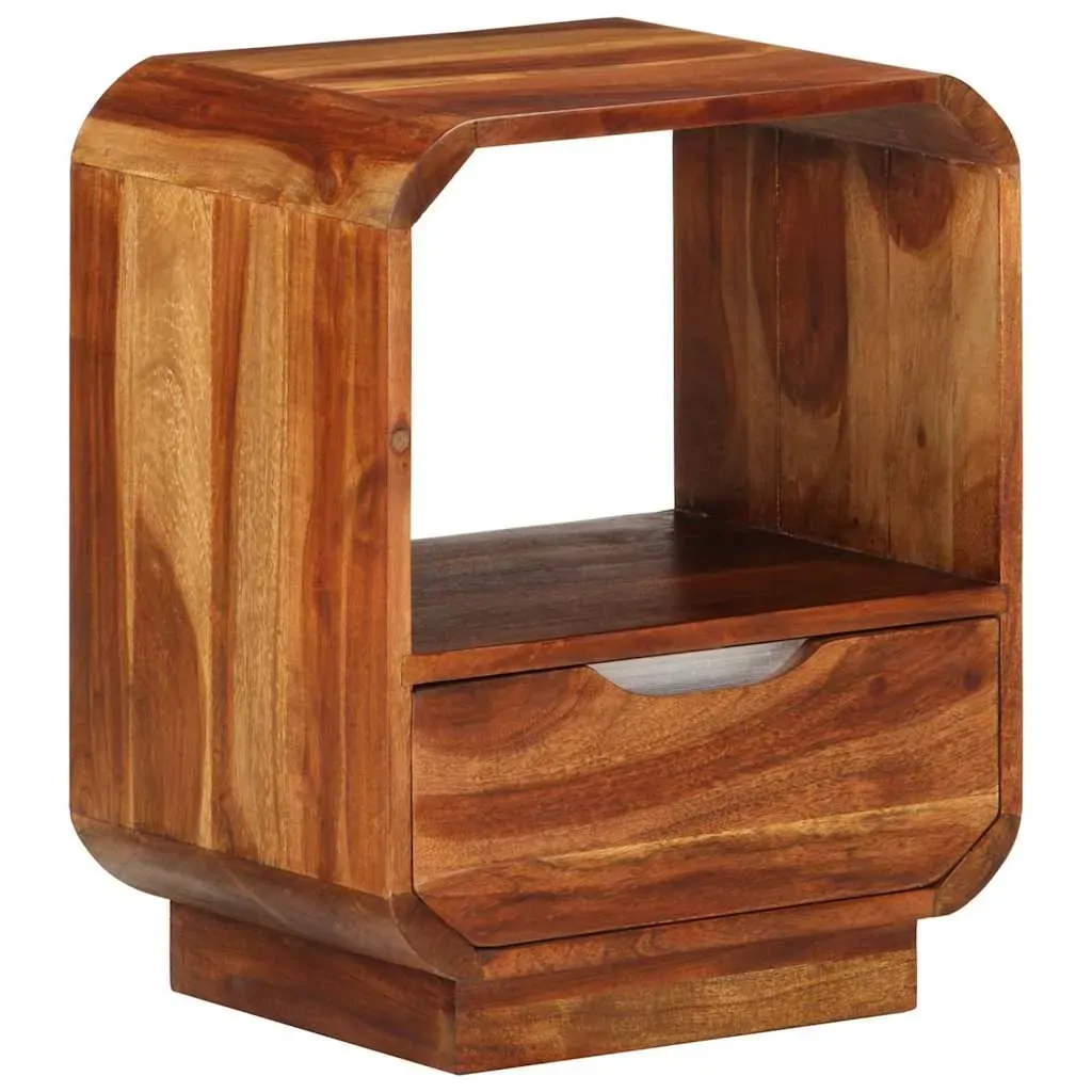 Norwich Nightstand with Drawer Solid Sheesham Wood 40x30x50 cm Price
