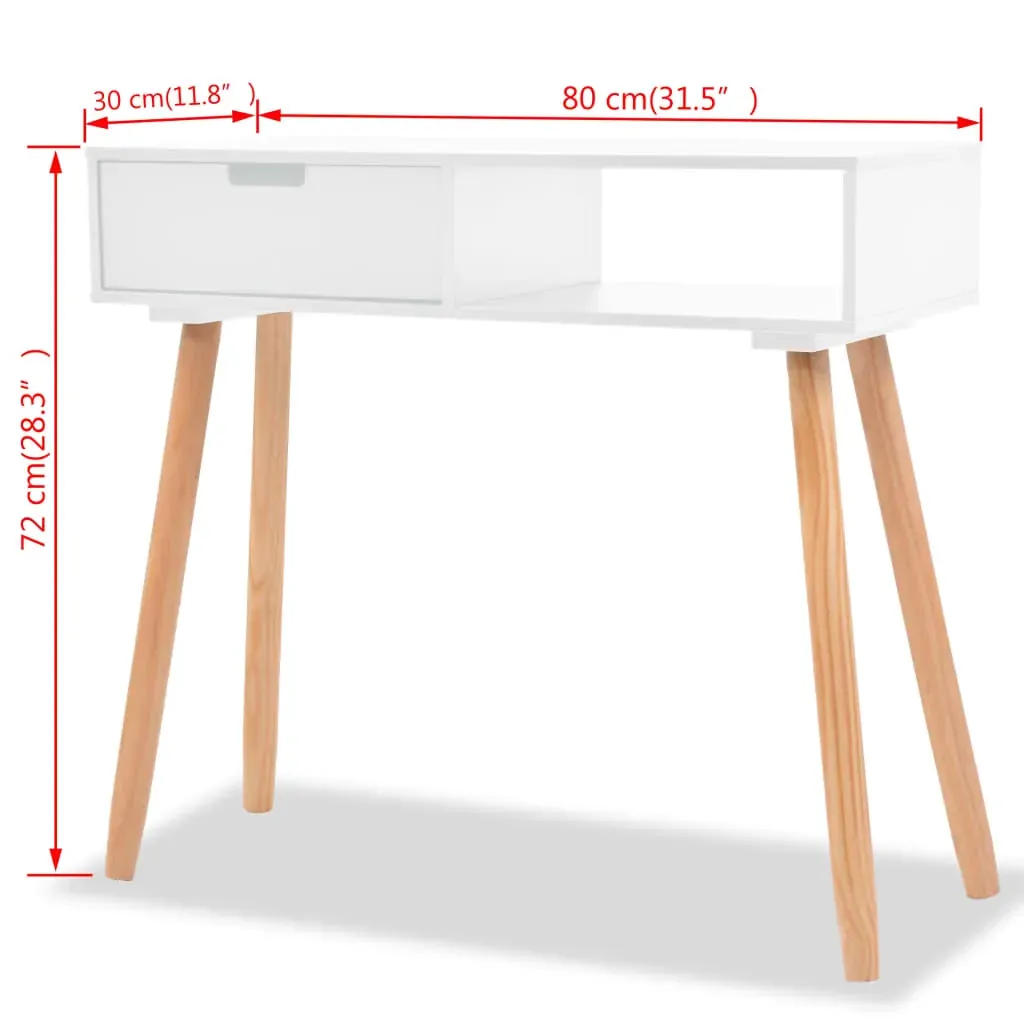 Console Table Solid Pinewood 80x30x72 cm Price