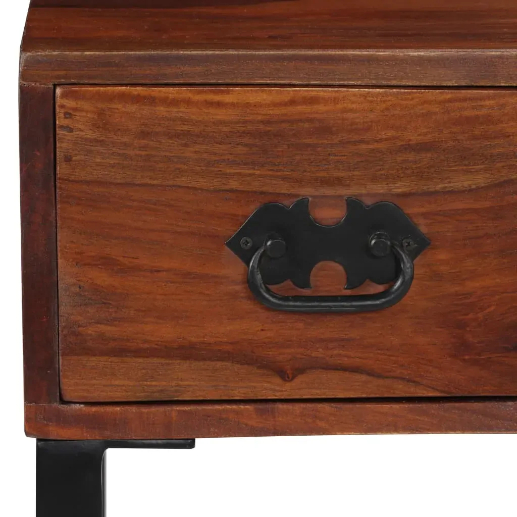 Desk Solid Sheesham Wood and Real Leather 117x50x76 cm Price