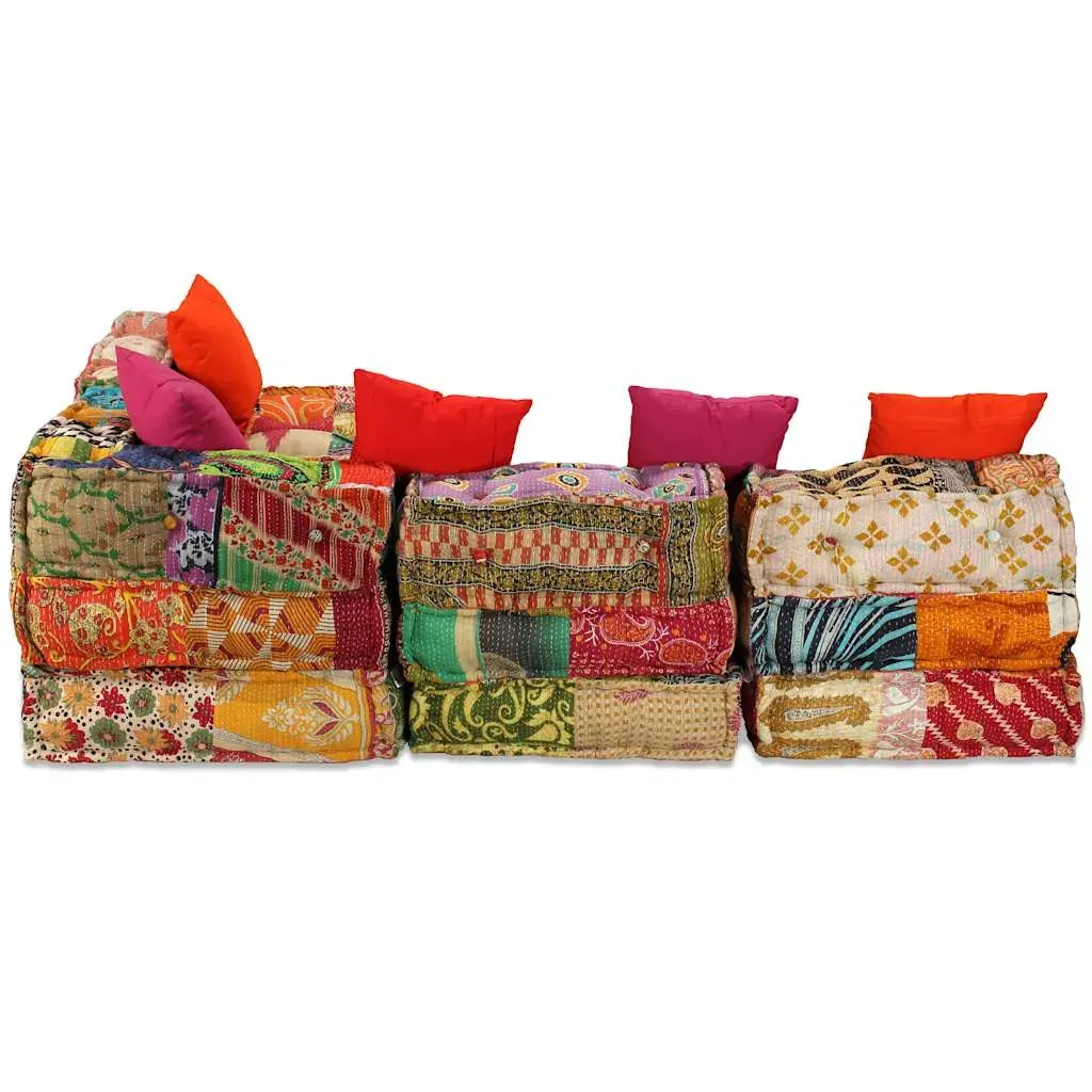 Deerfield 4-Seater Modular Pouffe Fabric Price