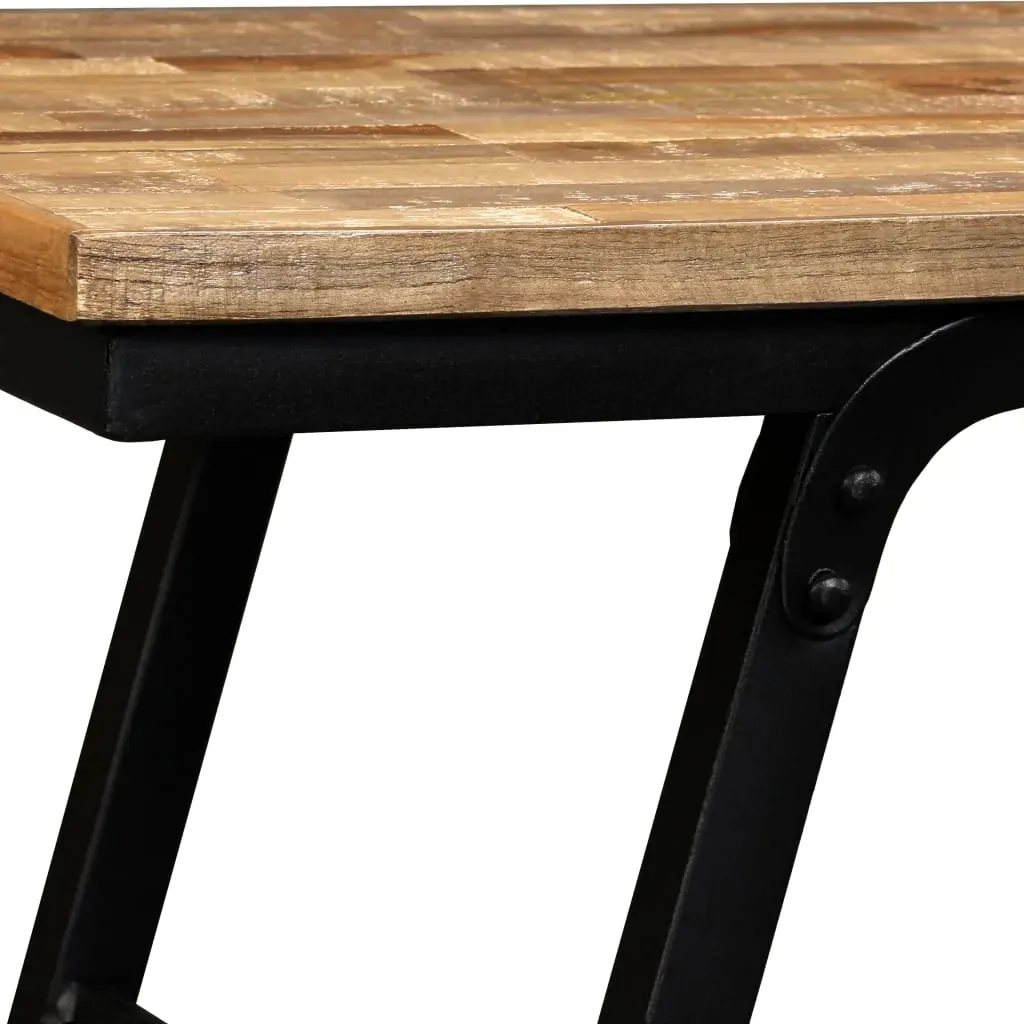 Bench Reclaimed Teak and Steel 110x35x45 cm Price