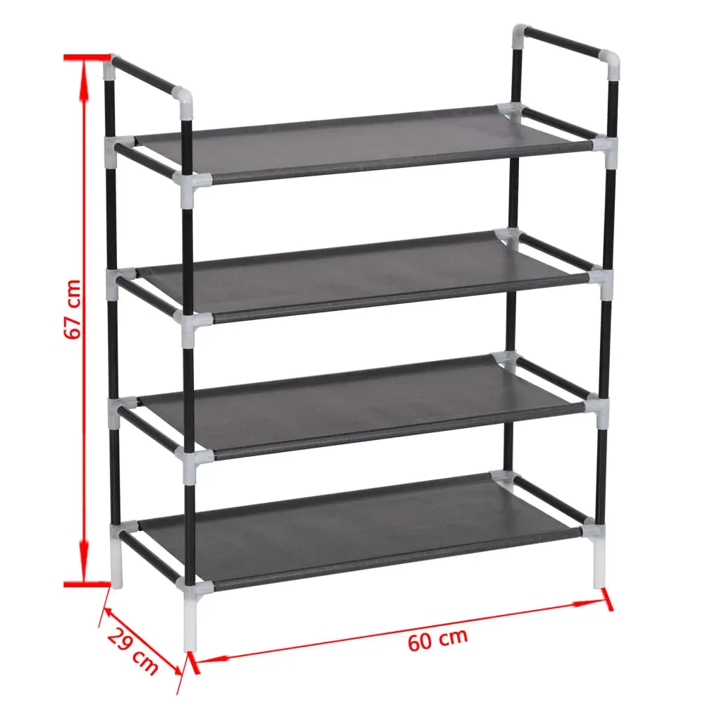 Shoe Rack with Shelves Metal and Non-woven Fabric Price