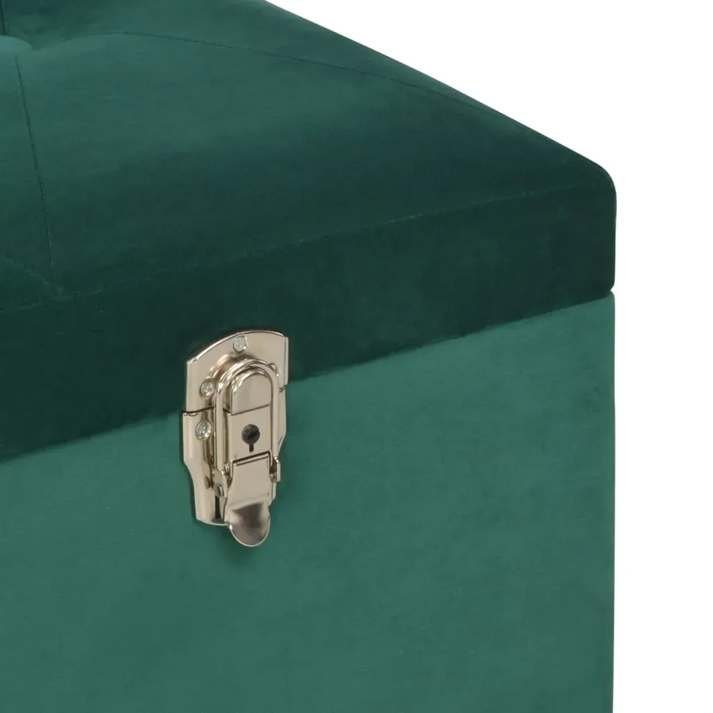 Bench with Storage Compartment 105 cm Velvet Price