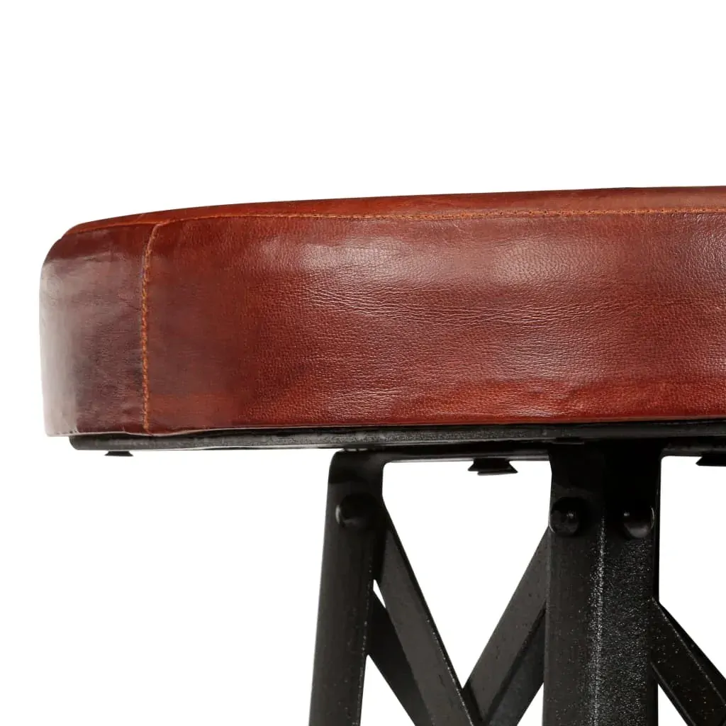 Bar Stools 2 pcs Real Leather Price