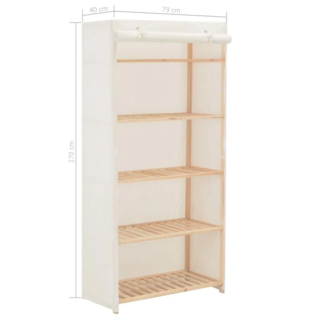 Wardrobe 79x40x170 cm Fabric Price
