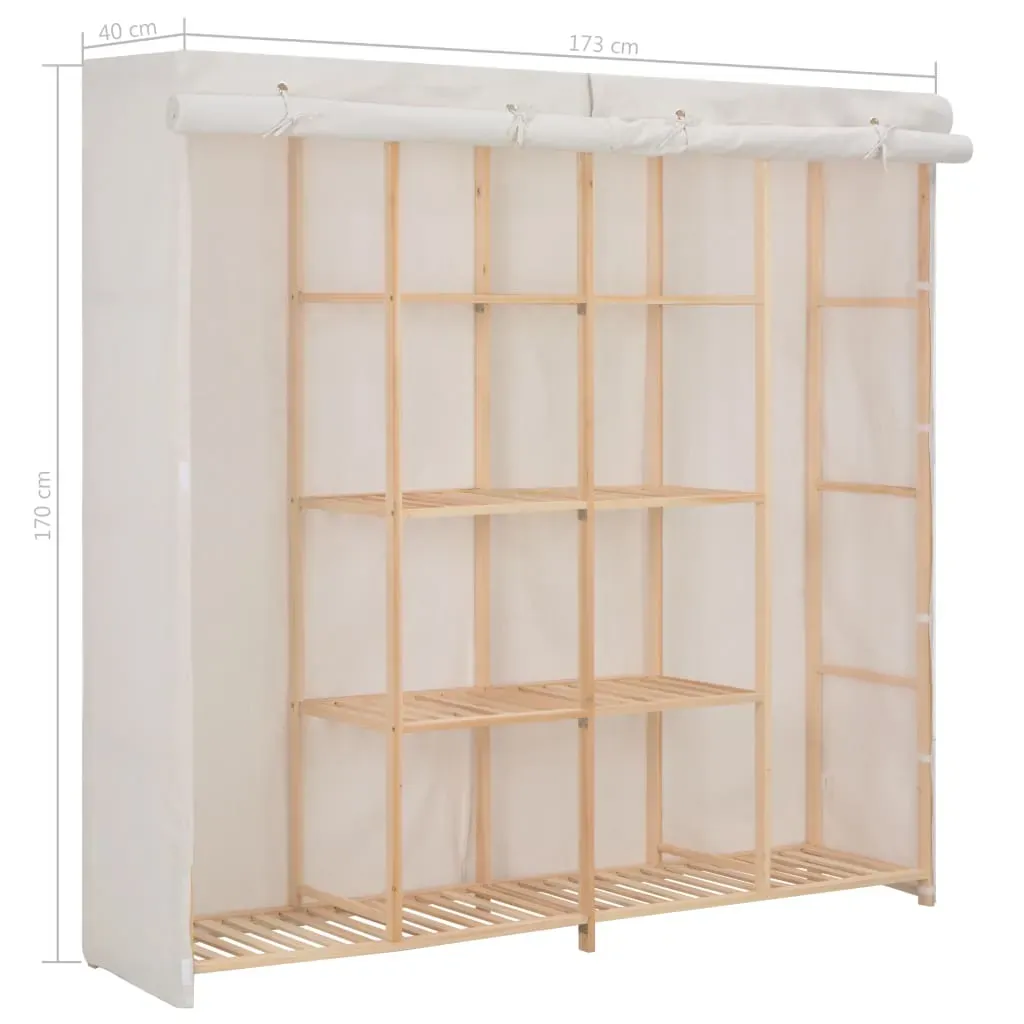 Wardrobe 173x40x170 cm Fabric Price