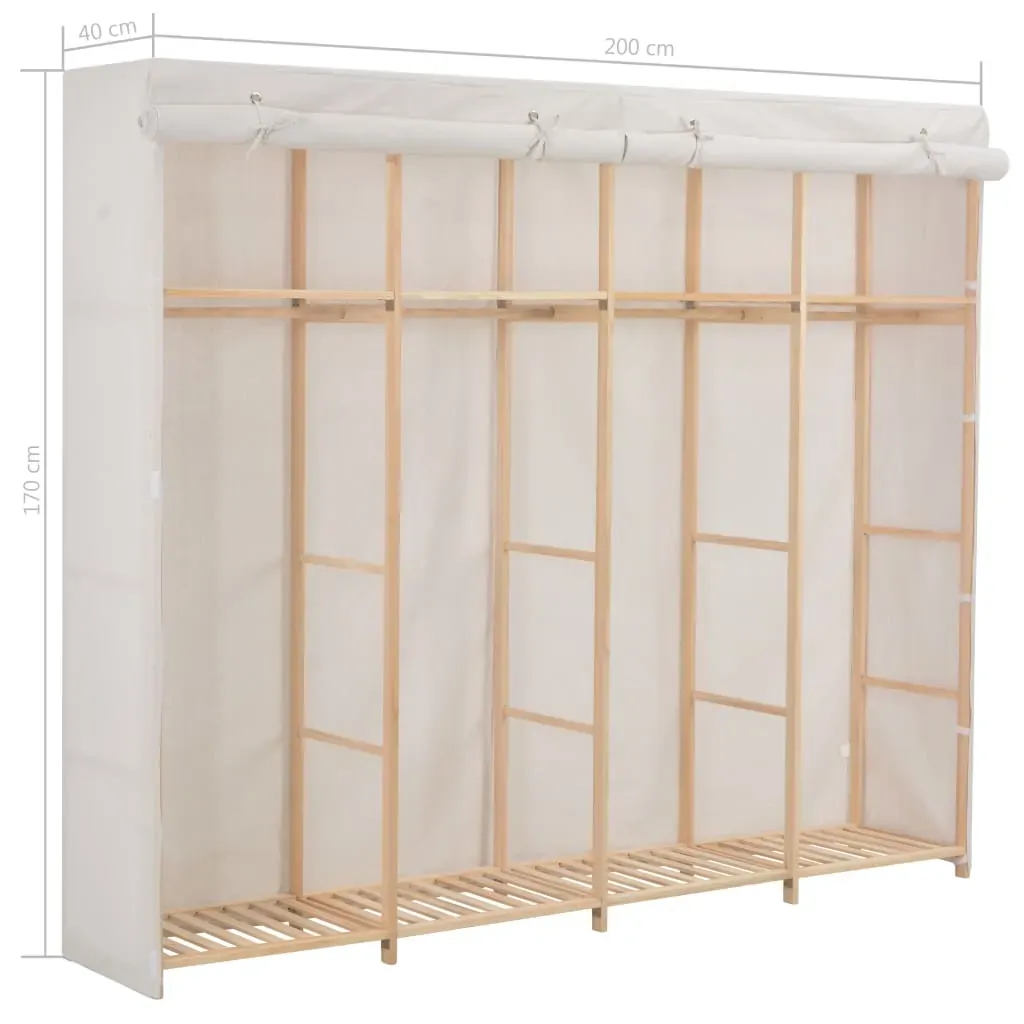 Wardrobe 200x40x170 cm Fabric Price