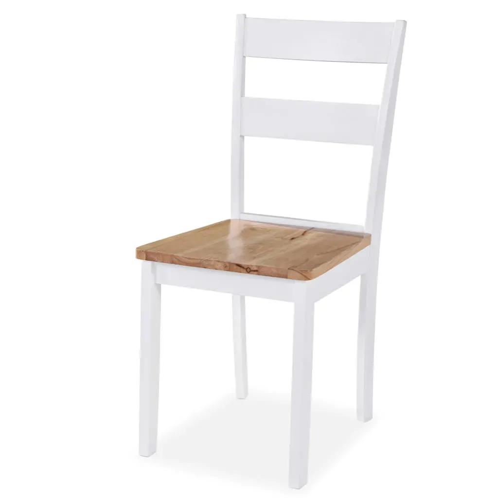 Dining Set MDF and Rubberwood White Price