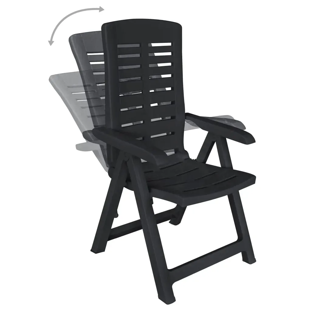 Outdoor Dining Set Plastic Anthracite Price