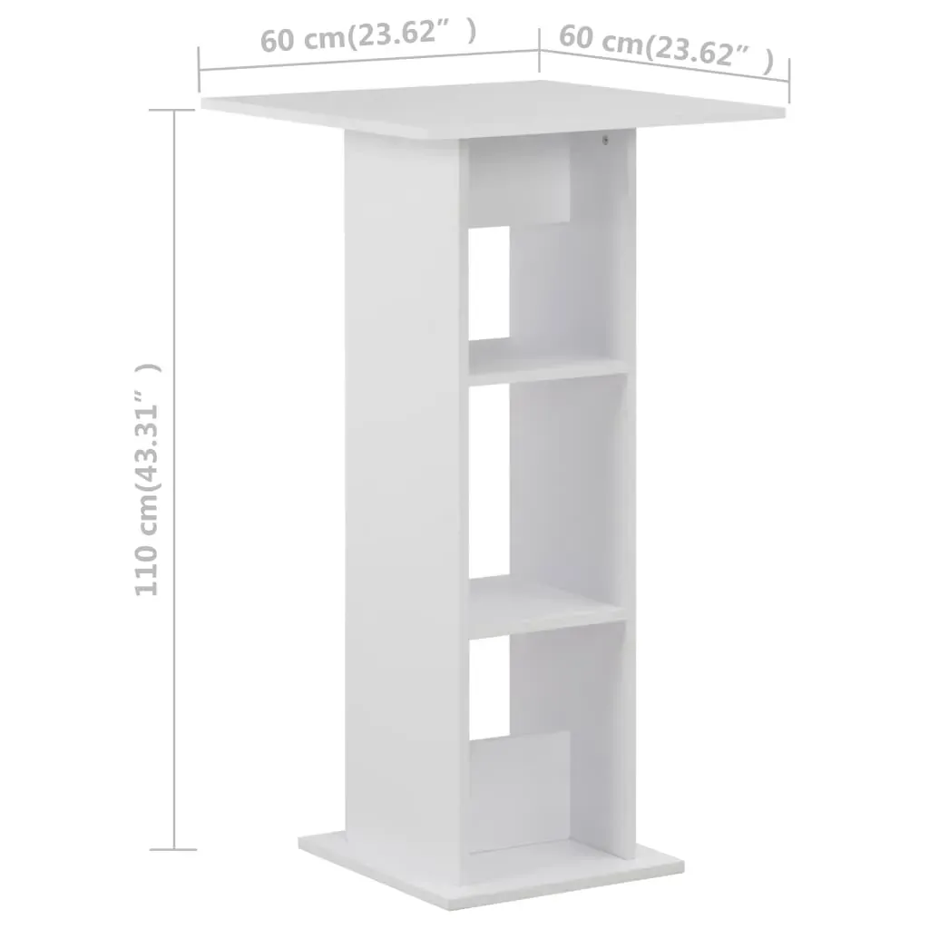 Bar Table 60x60x110 cm Price