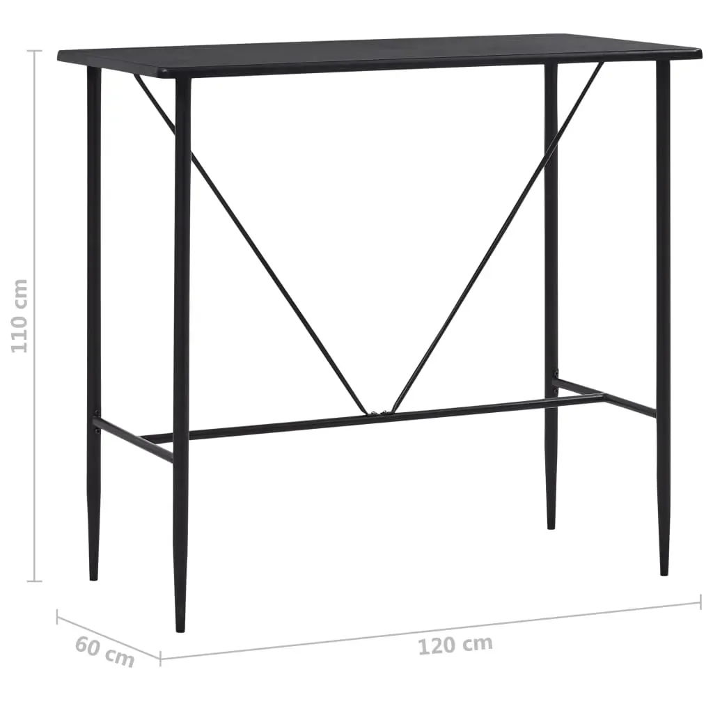 Bar Table 120x60x110 cm MDF Price