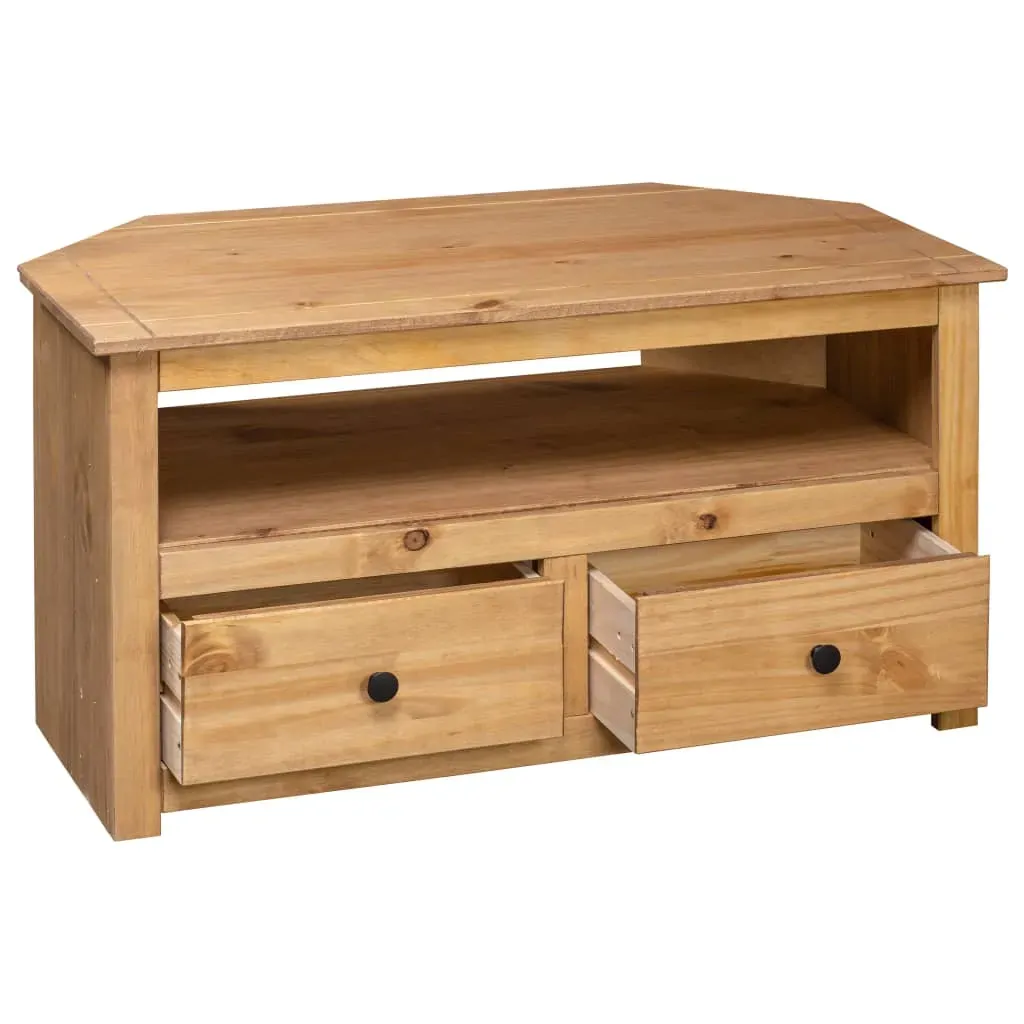 Traverse Corner TV Cabinet 93x49x49 cm Solid Pine Panama Range Price
