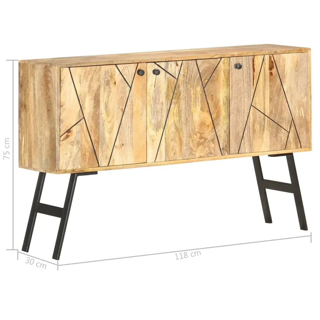Sideboard 118x30x75 cm Solid Mango Wood Price