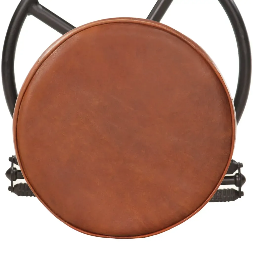 Bar Stools 2 pcs and Real Goat Leather Price