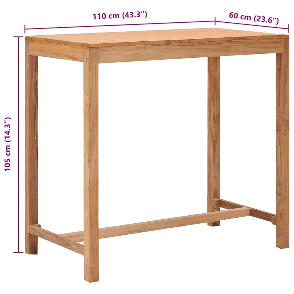 Garden Bar Table Solid Teak Wood Price