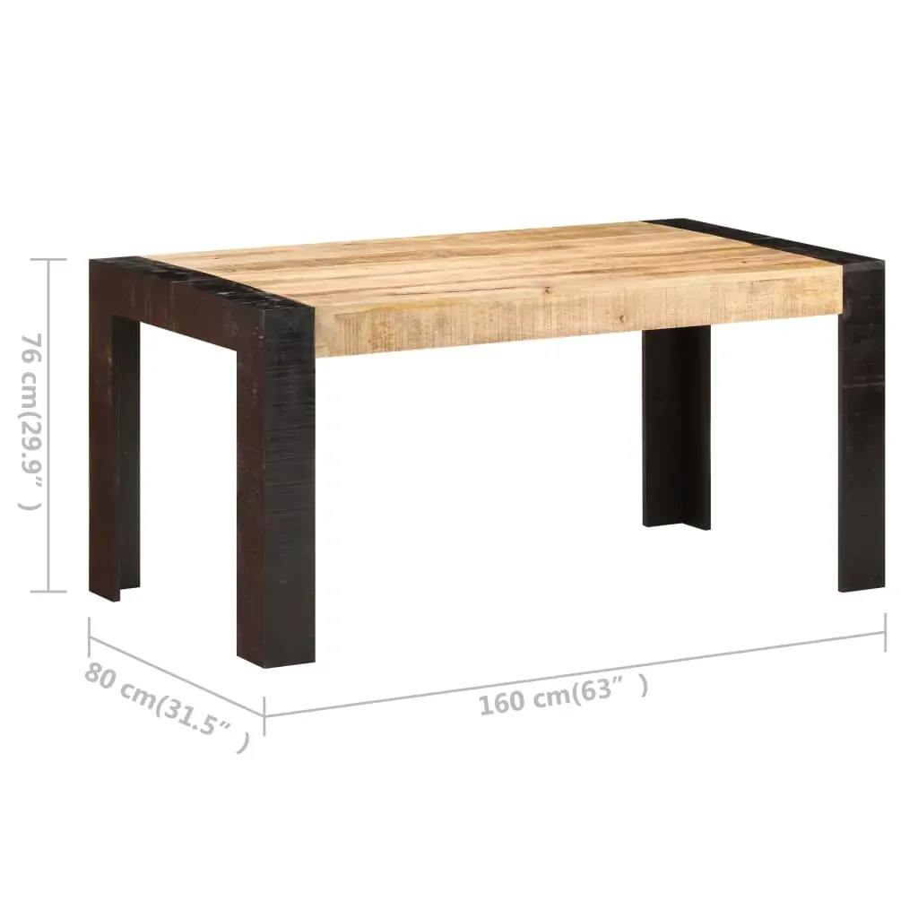Dining Table Solid Rough Mango Wood Price