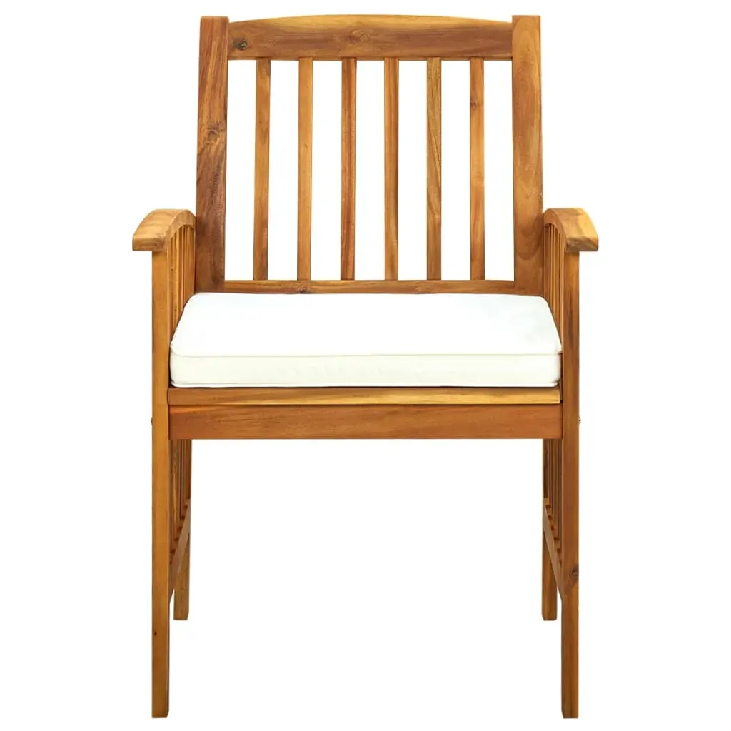 Garden Dining Set with Cushions Solid Acacia Wood Price