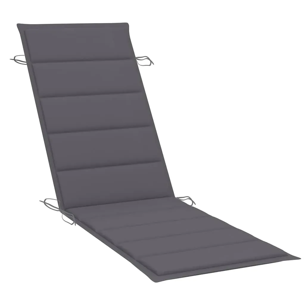 Rocking Sun Lounger with Cushion Solid Teak Wood Price
