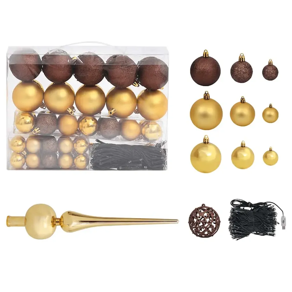 Upside-down Artificial Christmas Tree with LEDs&Ball Set Price