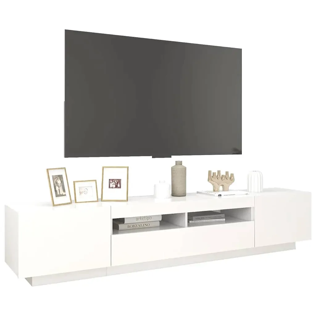 Apache TV Cabinet with LED Lights 200x35x40 cm Price