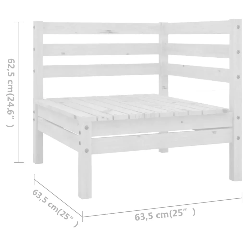 7 Piece Garden Lounge Set Solid Pinewood Price