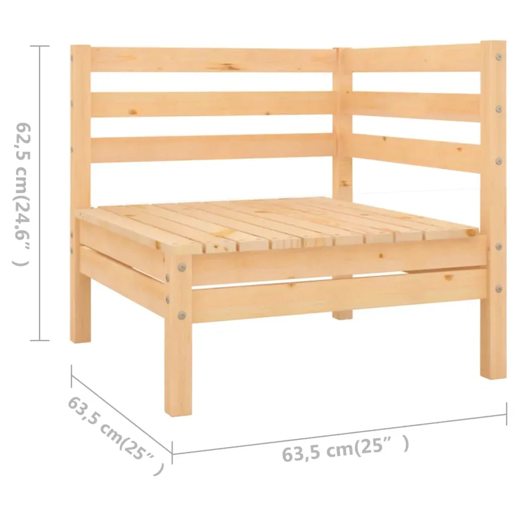 8 Piece Garden Lounge Set Solid Pinewood Price