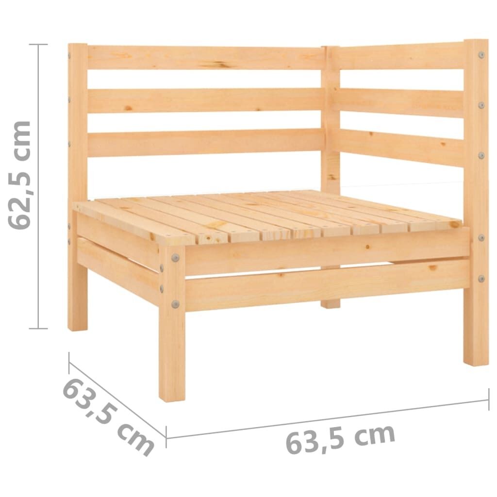9 Piece Garden Lounge Set Solid Pinewood Price