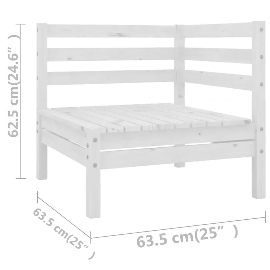 11 Piece Garden Lounge Set Solid Pinewood Price